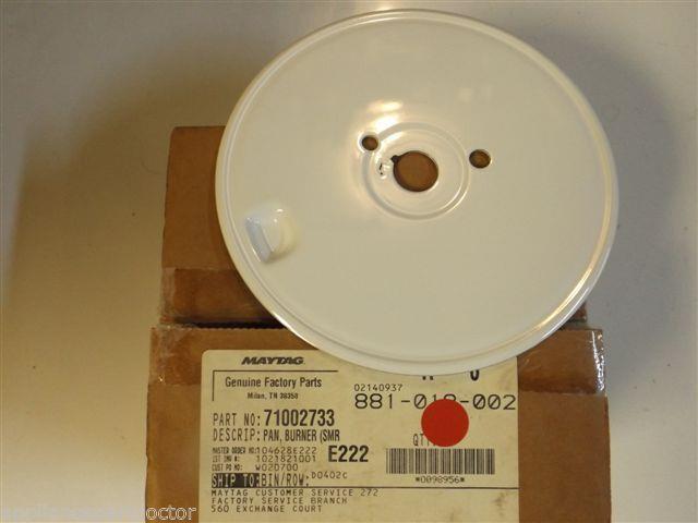 Maytag Jenn Air Stove 71002733 Pan, Burner (smr-wht) NEW IN BOX Maytag Jenn Air Stove 71002733 Pan, Burner (smr-wht) NEW IN BOX